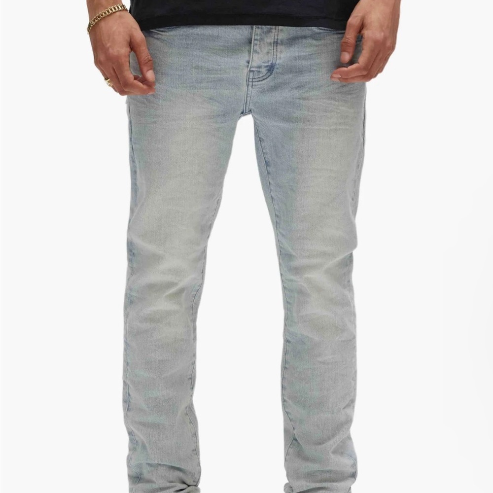 Men's Light/Medium Washed Purple Jeans
